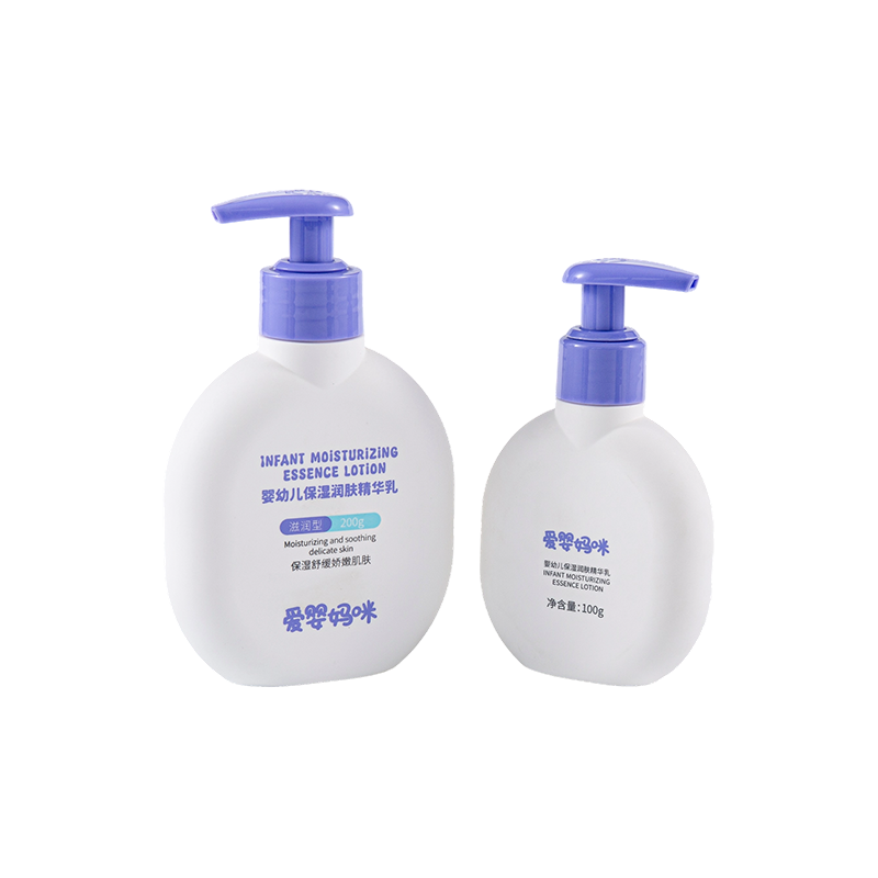 Bottiglia rotonda in PE con coperchio viola semplice e bella