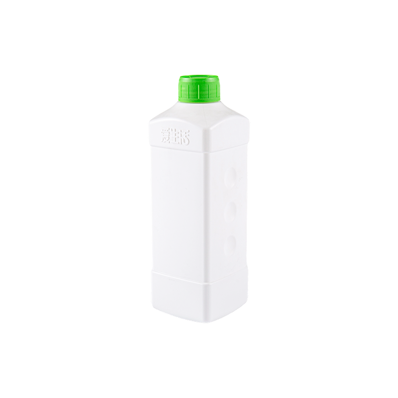 Flacone quadrato in PE bianco antiscivolo da 1000 ml