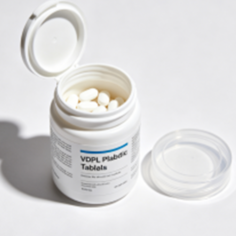 Bottiglia di plastica vuota per pillola medicinale rotonda in HDPE da 50 ml 100 ml