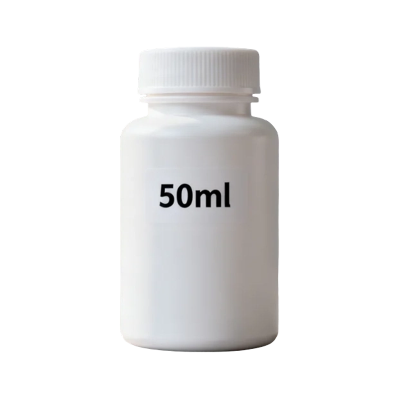 Bottiglia di plastica vuota per pillola medicinale rotonda in HDPE da 50 ml 100 ml